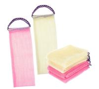 Hemobllo 4 piezas Toallas Exfoliantes de Baño Paños de Nylon Duraderos para Espalda Toallas Largas para Exfoliación Corporal Suave y Limpieza Profunda Adecuadas para Hombres Mujeres y