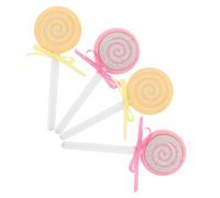 Hemobllo 4 Piezas Unidades de Piedra Pómez para Pies Forma de Piruleta Doble Cara para Callos y Muerta Herramienta Portátil para Pedicura y Exfoliación para Viajes y Cuidado de Pies