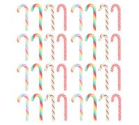 Hemobllo 40 Piezas de Adornos Navideños para Fundas de Teléfono, Accesorios de Bricolaje Material Epoxi, Bastones Dulces de Colores Surtidos para Decoración Creativa de Fundas