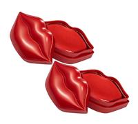 Hemobllo 40 piezas Máscara de Gel Hidratante para Labios Almohadillas Labiales para Labios Secos y Agrietados Hidratación y Exfoliación con Extracto de Cereza Set de Cajas por Caja
