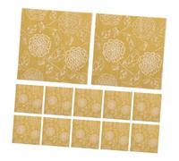 Hemobllo 40 Servilletas de Papel Doradas con Diseño Floral, Ideales para Bodas y Cenas Elegantes