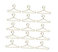 Hemobllo 45 Piezas Perchas Mini Metálicas para Ropa de Muñecas Resistentes y Soporte para Atuendos de Muñecas de Colgadores Pequeños para Manualidades y Decoración