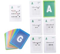 Hemobllo 49piezas Póster de Acordes de Guitarra Guía Educativa de Tabla de Acordes para Principiantes Tabla de Notas de Guitarra Útil para Profesores y Estudiantes Clase de Música