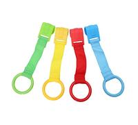 Hemobllo 4piezas Anillo De Tiro Aprende Caminar Anilla Para Cuna Anilla Para Aprender Estar Para Cuna o Suelo Colores Rojo Verde Azul