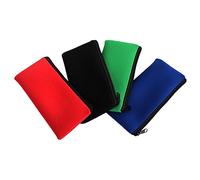 Hemobllo 4piezas Bolsa De Herramientas Multifuncional Organizadoras De Lápices Estuche para Lápices Cremallera para Estudiantes Papelería y Accesorios De Escritorio