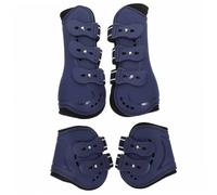 Hemobllo 4piezas Botas para Patas De Caballo Protector De Patas De Caballo Polainas para Parte Delantera para y Menudillos Vendajes para Equitación Azul Mediana