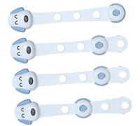 Hemobllo 4piezas Cerraduras De Seguridad Para Bebés Con Adhesivo Fuerte Protege Armarios y Refrigeradores Resistente y Giratorio Para Evitar Acceso Infantil