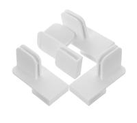 Hemobllo 4piezas Clip Lateral para Divisor De Cajón De Cocina Clips De Plástico De Fácil Instalación Fijador De Soporte Divisor para Organización De Cocina