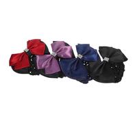 Hemobllo 4piezas Horquillas para Mujer de Redecillas Elásticas Lazo para Moño Accesorios de Peinado para Trabajar Material