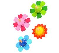 Hemobllo 4piezas Juguete de Peonza de Madera de Giroscopios de Madera Juguetes para Aliviar la Presión Giroscopio Giratorio para Bebés para Jardín Actividades al Aire Color Aleatorio