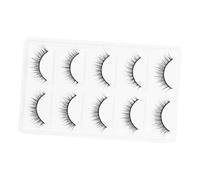 Hemobllo 5 pares Extensiones de Pestañas Postizas Pestañas Densas y Gruesas para Maquillaje Natural Fáciles de Aplicar y Recortar Confortables Irritantes