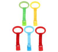 Hemobllo 5 Piezas Anillo De Tiro Anillos De Tracción Para Cuna De Recién Nacidos Anillas Para Colgar La Cuna Ayuda Pequeños Sus Primeros Pasos o Cama Infantil