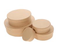 Hemobllo 5 piezas Cajas Redondas de Cartón para Embalaje de y Almacenamiento de Cajas Prácticas y Ligeras para Dulces Galletas y de Boda