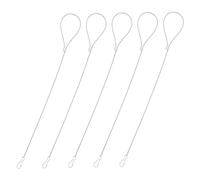 Hemobllo 5 piezas Cuerda de Seguridad Ajustable para Puertas y Cable Inoxidable para Pestillo de Puerta Instalación y Resistencia la Oxidación