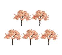 Hemobllo 5 Piezas de Decoración de Macetas Forma de Árbol de Metal, Diseño Delicado y Realista, No Se Deforma ni Se Desvanece, Adecuado para Micro Paisajes y Jardines de Hadas