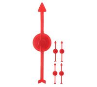 Hemobllo 5 Piezas Flechas de Plástico para Ruleta Giratoria Accesorios DIY para Tablero de Punteros Rotatorios Rojos para Retos Familiares y Fiesta