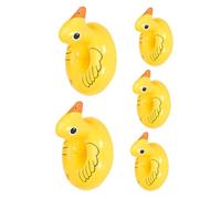 Hemobllo 5 Piezas Inflable Soporte para Vasos PVC con Diseño Pato Amarillo de Posavasos para Piscina Duradero y Ligero para Bebidas y Decoración de Fiestas Reutilizable