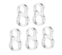 Hemobllo 5 Piezas Protector de Pared para Manilla de Puerta Transparente Tope de Puerta Anticolisión y Reductor de Ruido para y Habitaciones Infantiles