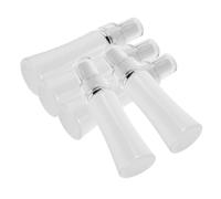 Hemobllo 5 Piezas Unidades Botellas de Viaje con Bomba Diseño Ergonómico para Loción Champú Gel de Ducha Dispensador Recargable Fugas Portátil Cosméticos