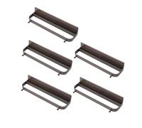 Hemobllo 5 Piezas Zapatero de Pared Organizador Montado para Baño Soporte sin Taladro para Zapatillas y Toallas Color Café