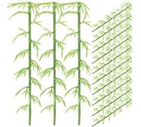 Hemobllo 50 Árboles Miniatura de Bambú 10 Cm, Modelo Plantas Artificiales para Manualidades DIY, Micropaisaje Decoración y Proyectos Creativos, Accesorios Artesanía Paisajística