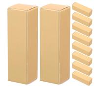 Hemobllo 50 Cajas de Papel para Lápiz Labial Color Dorado, Caja Vacía para Brillo de Labios, Contenedor Práctico para Cosméticos y Muestras, Tamaño Pequeño para Almacenamiento y Embalaje