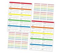 Hemobllo 50 Hojas Etiquetas Reutilizables para Alimentos Congelador de Etiquetas Adhesivas para Frascos con Identificación para Organización Cocina y Almacenamiento Refrigeradores