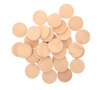 Hemobllo 50 piezas Círculos de Madera sin Terminar para Grabado Manualidades Decoración DIY con Superficie Lisa Segura