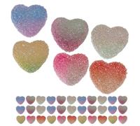 Hemobllo 50 Piezas de Dulces de Corazón Imitación de Resina para Decoración Flexible Diseño Realista, Perfectos para Manualidades en Bares y Hoteles Varios estilos