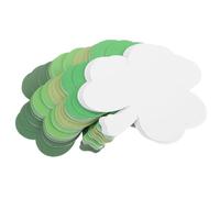 Hemobllo 50 Piezas Tarjetas de Papel con Trébol Verde Adhesivo para Día de San Patricio, Decoración Creativa para Aula y Actividades de Aprendizaje con Diseño Colorido y Uso Versátil