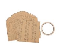 Hemobllo 50 Piezas Unidades Conos de Papel Kraft para Fiestas y Bodas Envases Cónicos para Confeti y Pétalos Diseño Creativo con Patrón de Notas para Celebraciones y Cumpleaños