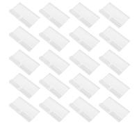 Hemobllo 50 Portaetiquetas para Estantes Transparentes de Plástico para Exhibición de Precios en Supermercados y Tiendas, Tamaño 7.5x4.2 Cm, Ideales para Exhibición en Estantes Colgantes