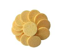 Hemobllo 50piezas Esponjas Limpiadoras De Pulpa De Madera Natural Compresas De Celulosa Esponjas Cosméticas Redondas Para Lavado Facial Cuidado Facial Herramientas Desmaquillantes Para Desm