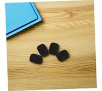 Hemobllo 50piezas Funda De Esponja Para Micrófono De Solapa Protector Antiviento De Espuma Mini Funda Para Micrófono Reducción De Ruido Negro Unidades