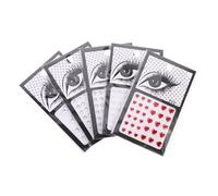 Hemobllo 5hojas Pegatinas De Gemas De Imitación Láminas De Joyas Faciales Purpurina Pegatinas Para Ojos y Cuerpo Decoraciones Faciales Para Festivales