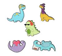 Hemobllo 5piezas Broche De Dinosaurio Adorable y Delicado Accesorios De Ropa Adultos De Aleación Para Colecciones De Dinosaurios o Decoración De Eventos Infantiles