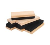 Hemobllo 6 Borradores de Pizarra de Fieltro y Madera Negro, Estilo Campus, Multifuncionales y Cómodos al Tacto, Ideales para Pintar y Decorar en Aulas y Oficinas