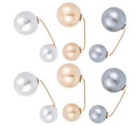 Hemobllo 6 Broches de Aleación Perlas Artificiales para Ropa Mujer, Decoración Elegante para Banquetes y Fiestas de Navidad, Pack de 6 Piezas Color Color Aleatorio Varios estilos
