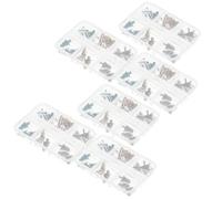 Hemobllo 6 Cajas de Adornos Navideños para Uñas 3D de Resina Forma de Árbol Decoración de Manicura Festiva para Invierno Accesorios para Arte de Uñas DIY 18 Piezas por Caja