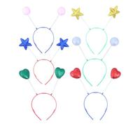 Hemobllo 6 Diademas de Moda Bolas de Purpurina para Fiesta, Ligeras con Buen Acabado, Ideales para Fotos con Amigos Estilo Aleatorio