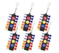 Hemobllo 6 Juegos Golf tee Holder Clip with Slots Ball Marker Holes Portable Golf Bag Organizer For Efficient tee Storage and Enhanced Stability Course Accessory