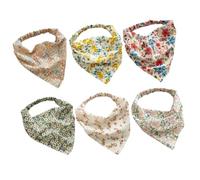 Hemobllo 6 Pañuelos Elásticos Para Pelo Con Estampados De Flores, Diademas Bandana Para Mujer, Tamaño Único, Colores Variados, Uso Diario y Yoga