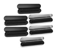 Hemobllo 6 Piezas Caja Metálica Rectangular para Lápices con Forro de Esponja Estuche para Bolígrafos y Útiles Escolares Resistente y Ligero para Organización Escuela y Oficina