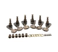 Hemobllo 6 piezas Clavijas de Afinación para Guitarra Acústica y Eléctrica Mecanismo de Bloqueo Sellado Cabezas de Máquina Vintage Bronce Compatible Lr Fácil Instalación y Preciso