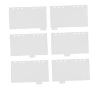Hemobllo 6 piezas Cubierta de Cuaderno de Acrílico Transparente Juego para Carpeta de Anillas Funda de Notas DIY Organizador de y Archivos de Limpiar y Resistente