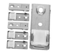 Hemobllo 6 Piezas De Acero Inoxidable Barra De Cortina con Código Superior Soporte De Pared Soportes para Cortina Barra De Cortina Doble Industrial Barra De Cortina Barra De