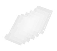 Hemobllo 6 piezas de Cuaderno de Acrílico Transparente Juego para DIY Organizador de Notas y Presupuesto Funda Desmontable y Práctica para Planificadores y Archivos