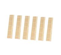 Hemobllo 6 piezas Estera Sushi Bambú Natural Herramienta Casera para Hacer Sushi Japonesa Accesorio Cocina Reutilizable con Textura Ajustada y Aroma Ligero