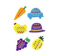 Hemobllo 6 piezas Juguetes Didácticos de Tejido Tela No Tejida para Material Manual DIY para Aprendizaje Temprano Colores y Estilos Aleatorios para Preescolar y Actividades Color Aleatorio