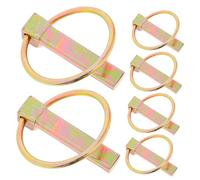 Hemobllo 6 piezas Kit de Pasadores de Seguridad para Enganche de Remolques Cierre Resistente con Anilla Compatible con Camiones Tractores Carretillas y Cortacéspedes Construcción Duradera